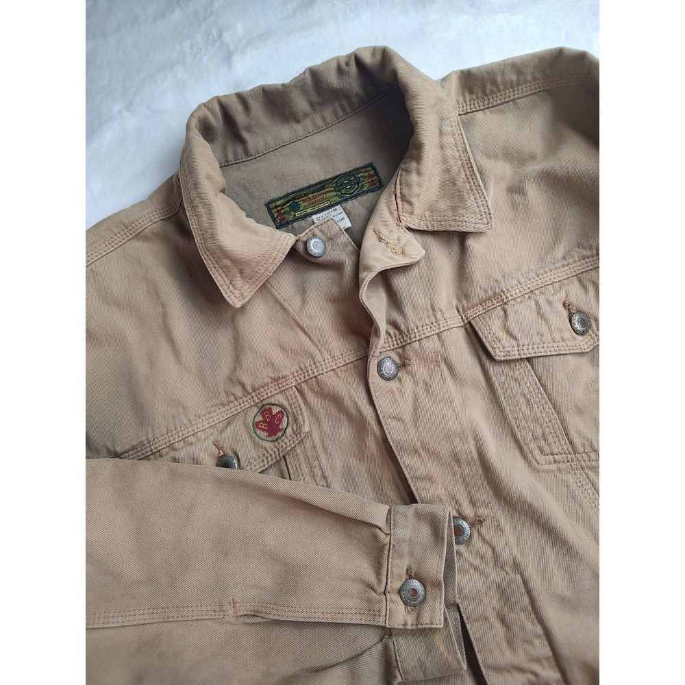 Vintage Bugle‎ Boy Men's Tan Cotton Denim Style Jacket XL